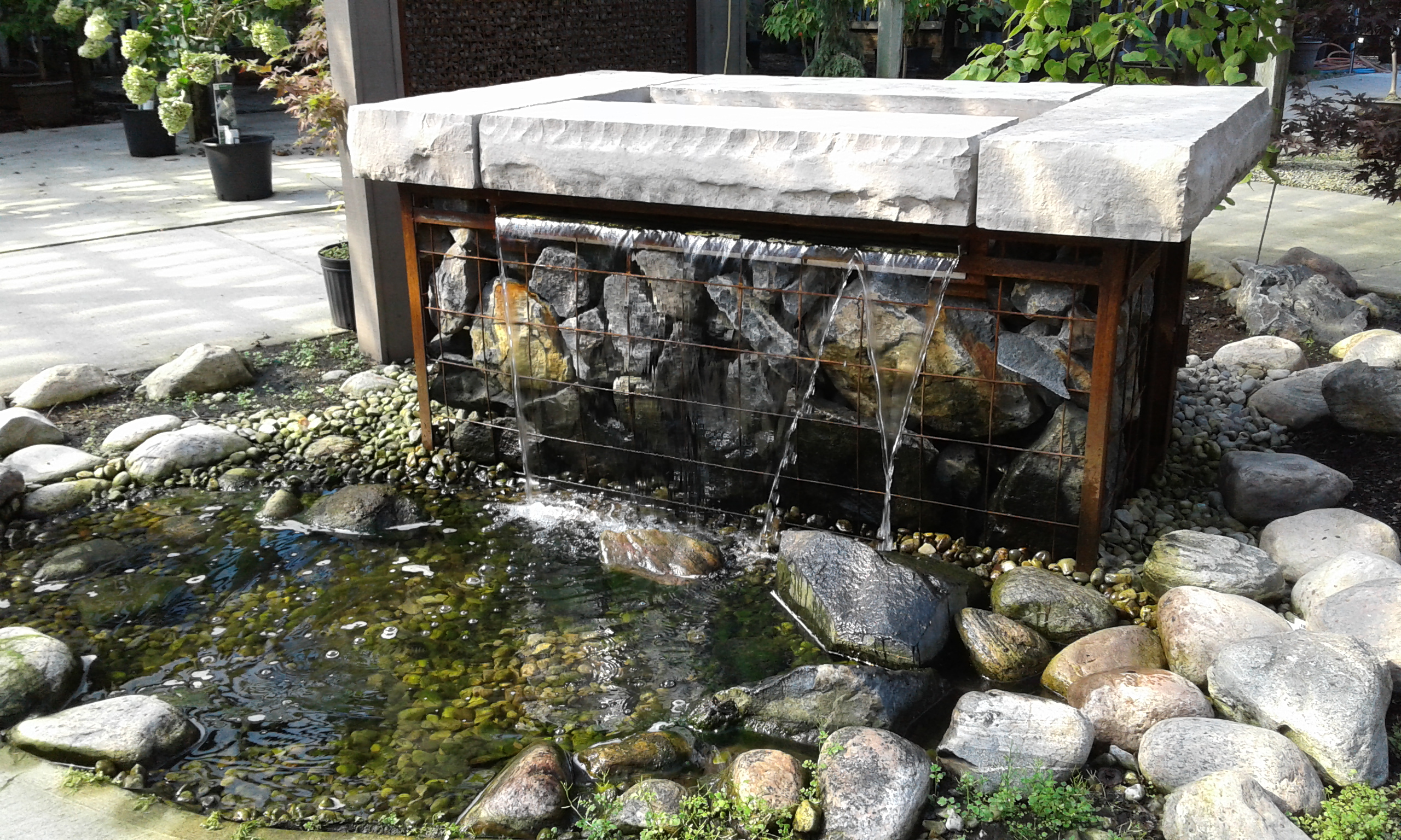 garden waterfall