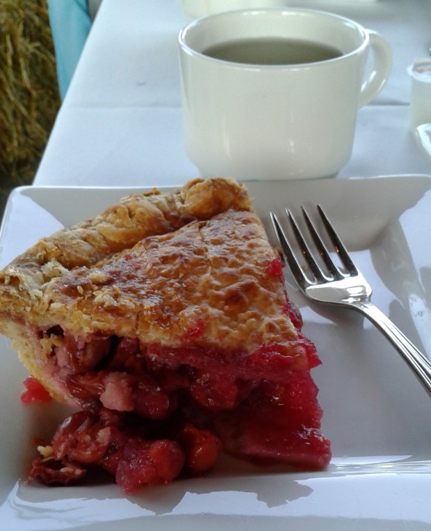 Harvestfest Pie and coffee