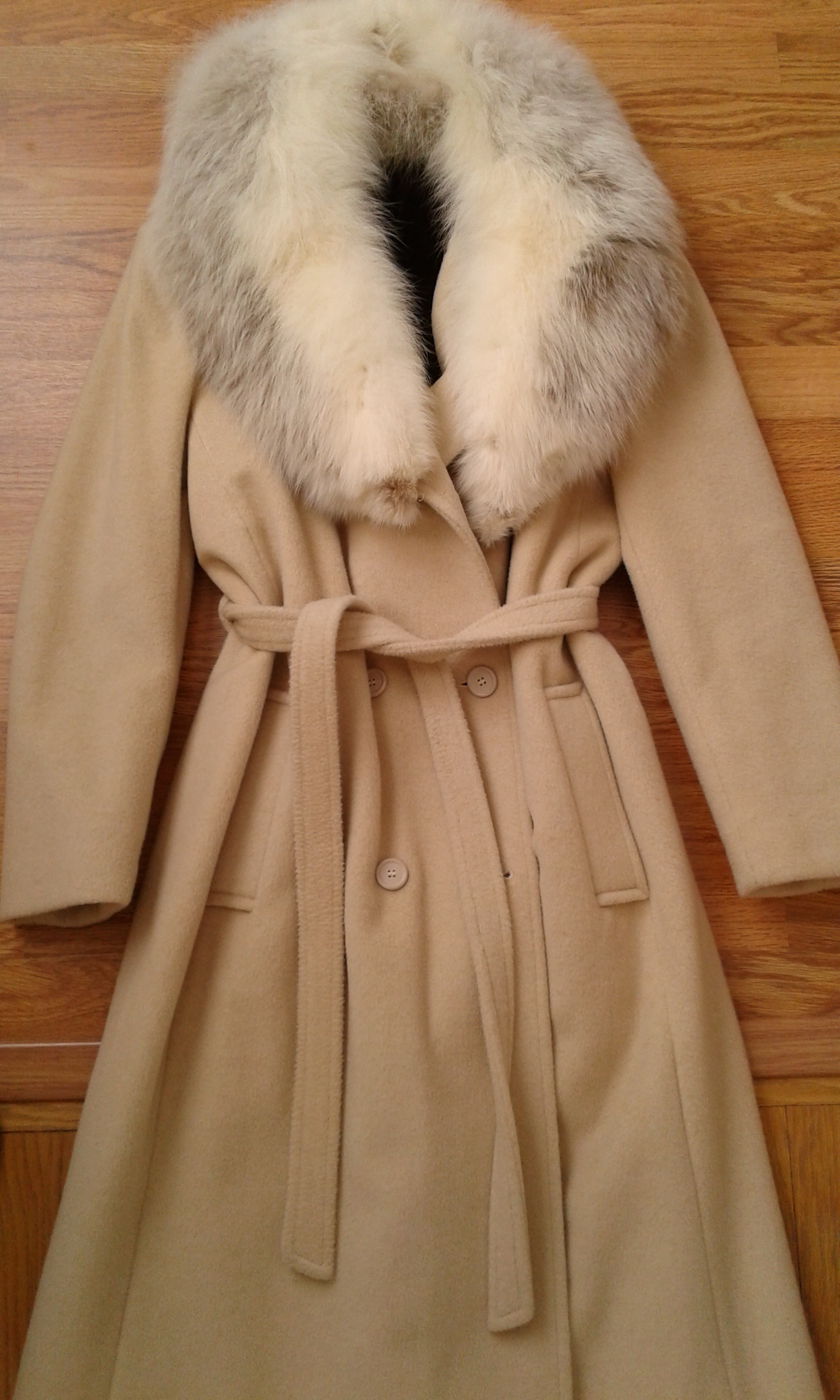 Camel winter coat