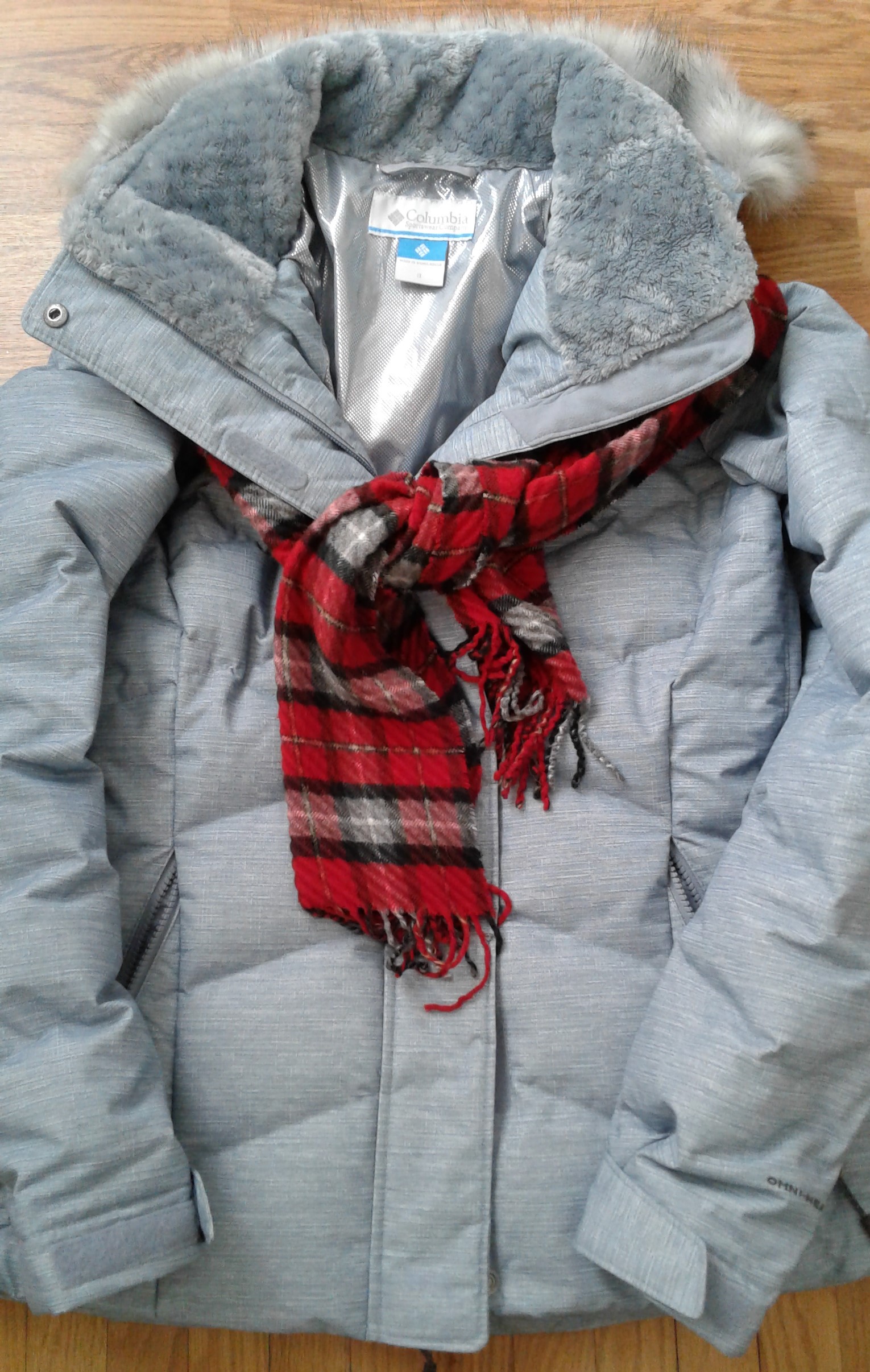 gray winter coat parka